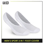 Dri Plus Men's Thick Sports Foot Cover Socks 3 pairs in a pack DMSFG3