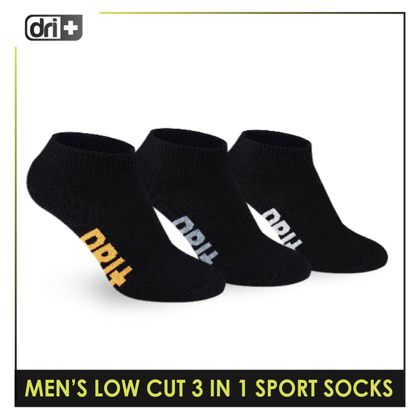 Dri Plus Men’s Extreme Performance Low Cut Socks 3 pairs in a pack DMSG2402