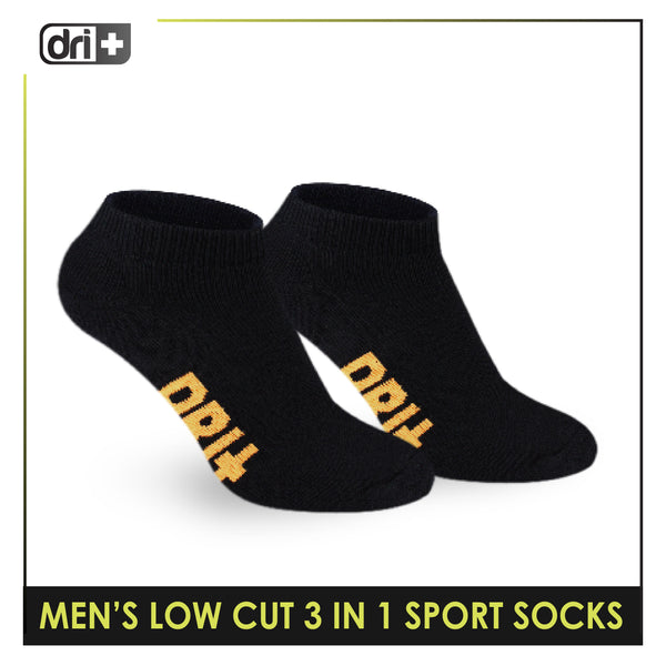 Dri Plus Men’s Extreme Performance Low Cut Socks 3 pairs in a pack DMSG2402