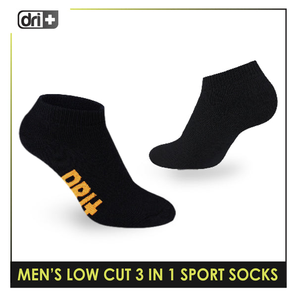 Dri Plus Men’s Extreme Performance Low Cut Socks 3 pairs in a pack DMSG2402