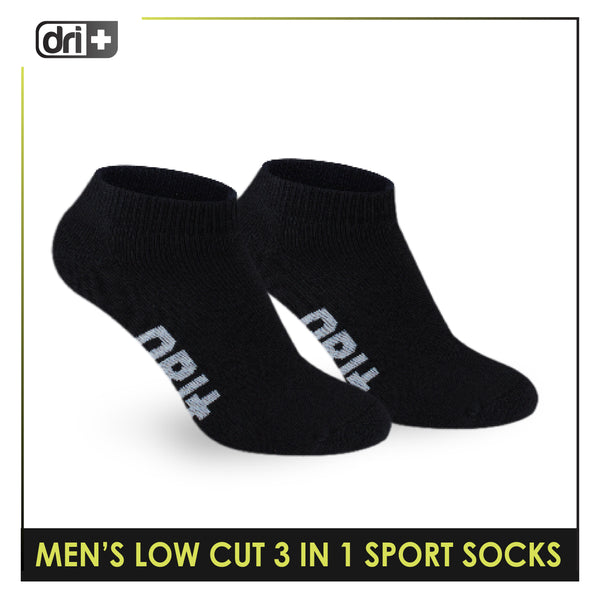 Dri Plus Men’s Extreme Performance Low Cut Socks 3 pairs in a pack DMSG2402