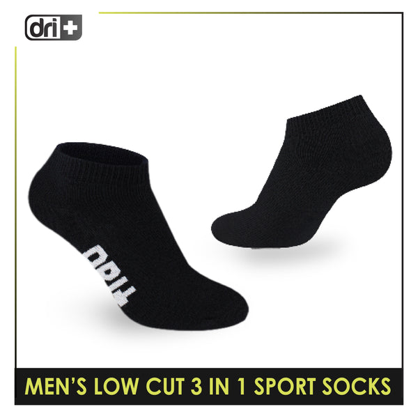 Dri Plus Men’s Extreme Performance Low Cut Socks 3 pairs in a pack DMSG2402