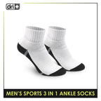 Dri Plus Men's Thick Sports Ankle Socks 3 pairs in a pack DMSKG18