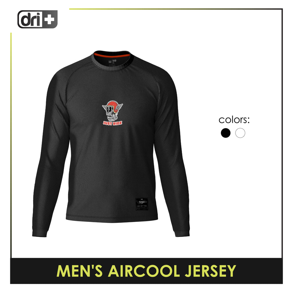 Dri Plus Men's Jim Scary Odor Free Motorcycle Jersey Long Sleeve DMSSJR3402