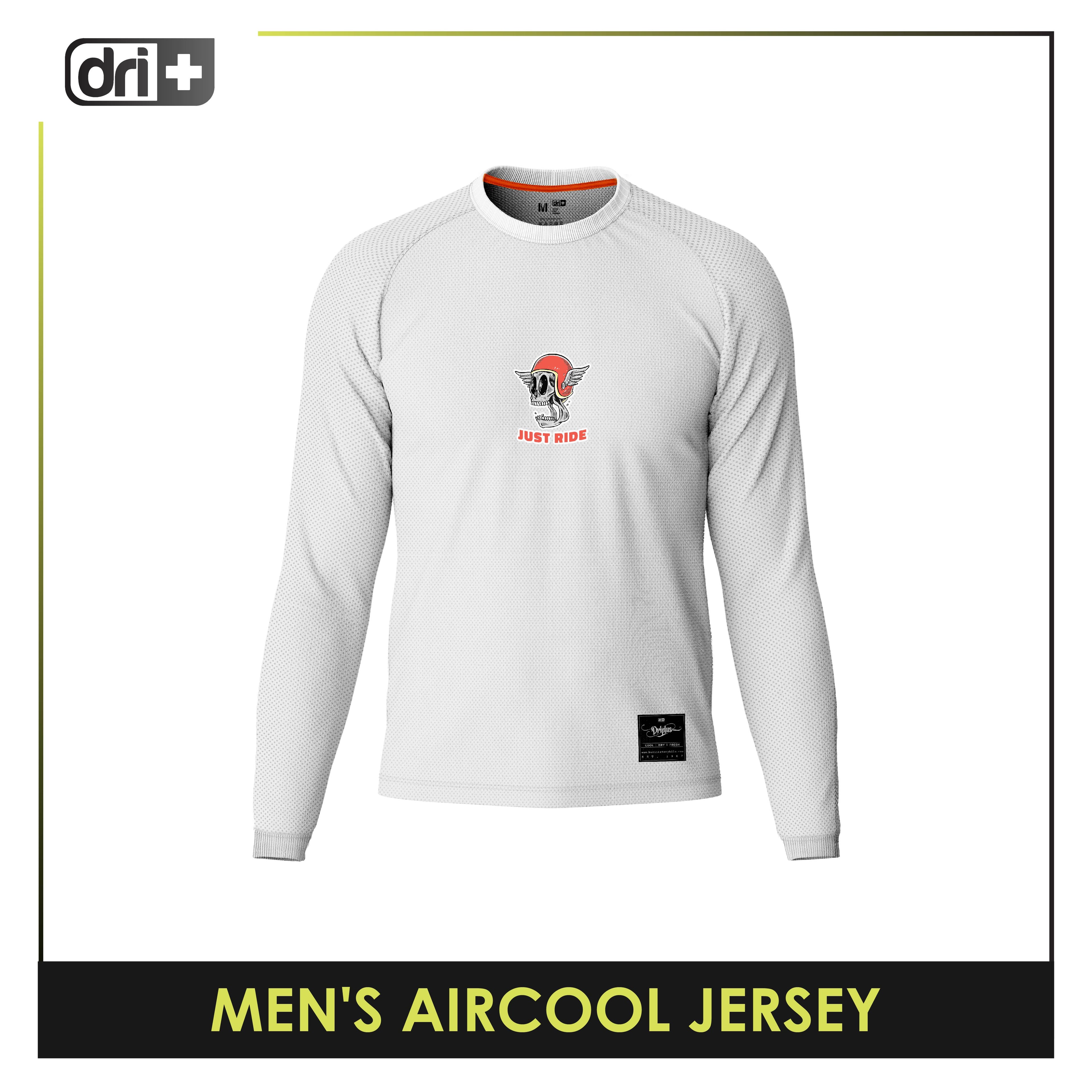Dri Plus Men's Jim Scary Odor Free Motorcycle Jersey Long Sleeve DMSSJR3402