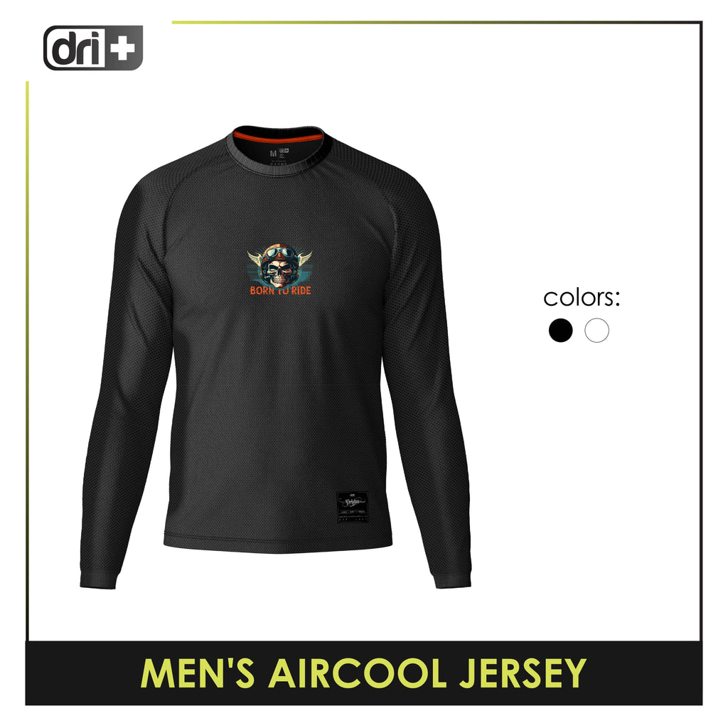 Dri Plus Men's Jon Bone Odor Free Motorcycle Jersey Long Sleeve DMSSJR3406