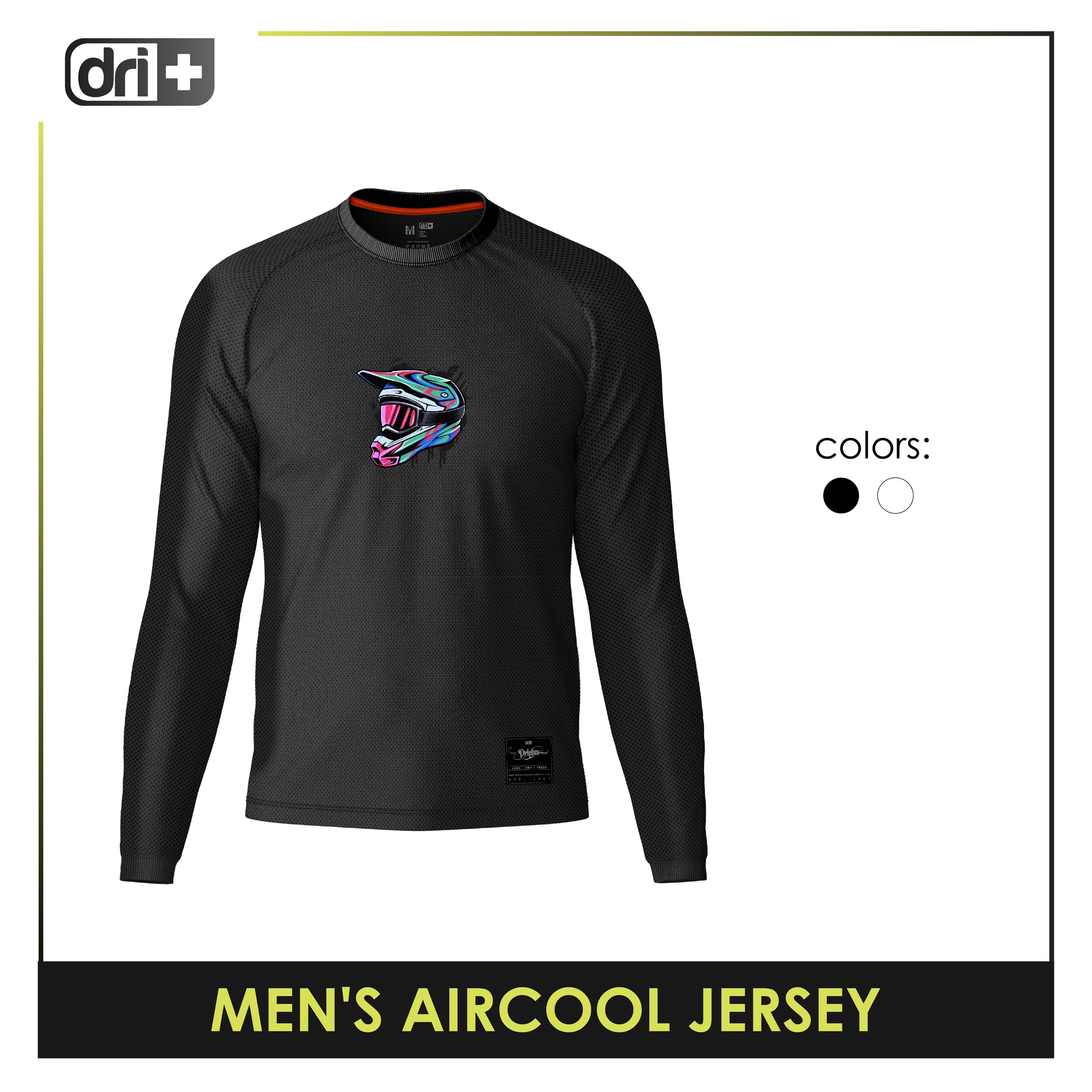 Dri Plus Men's Cass Kitt Odor Free Motorcycle Jersey Long Sleeve DMSSJR3407