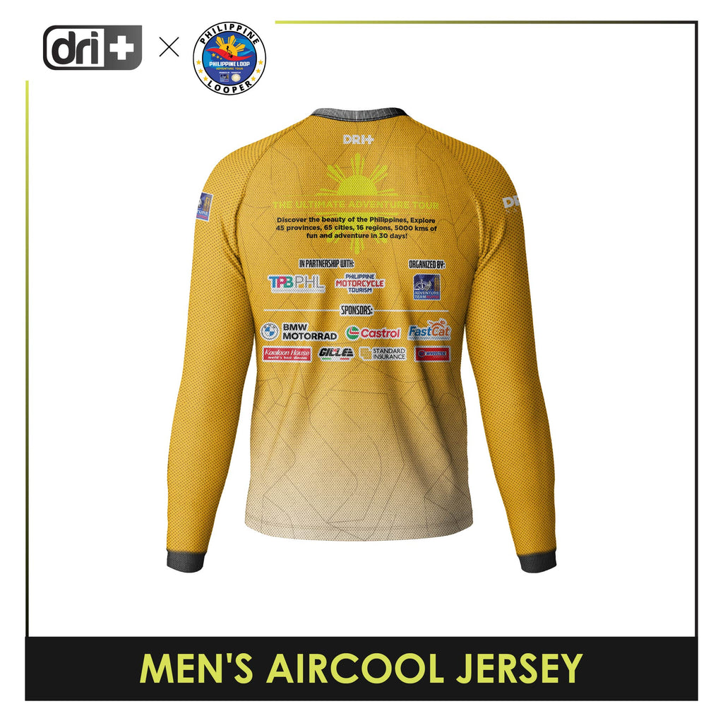 Dri Plus x Philippine Loop Men's Odor Free Motorcycle Jersey Long Sleeve 1 pc DMSSJR4404