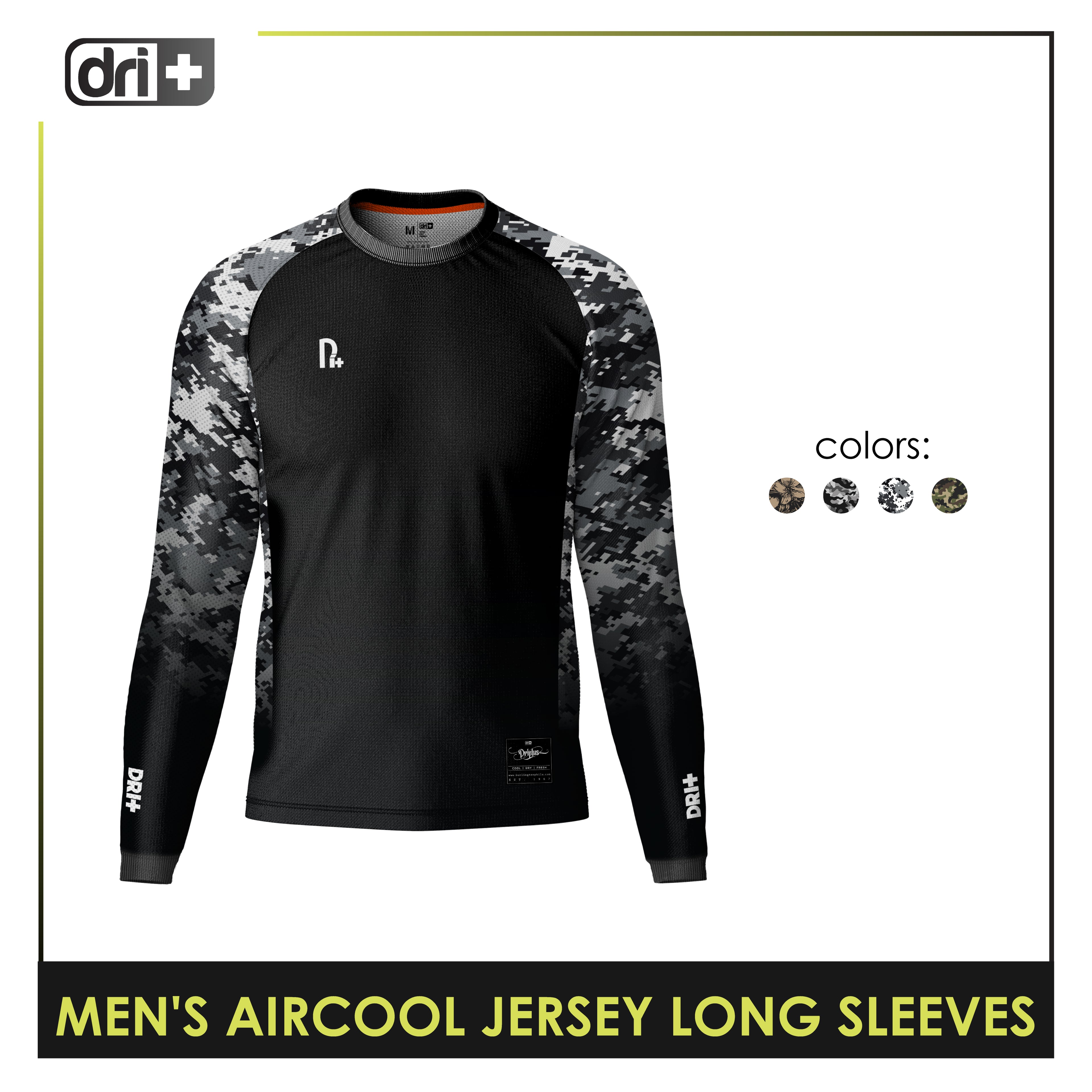 Dri Plus Men's Camo Collection Aircool Jersey Long Sleeves 1pc DMSSJR531