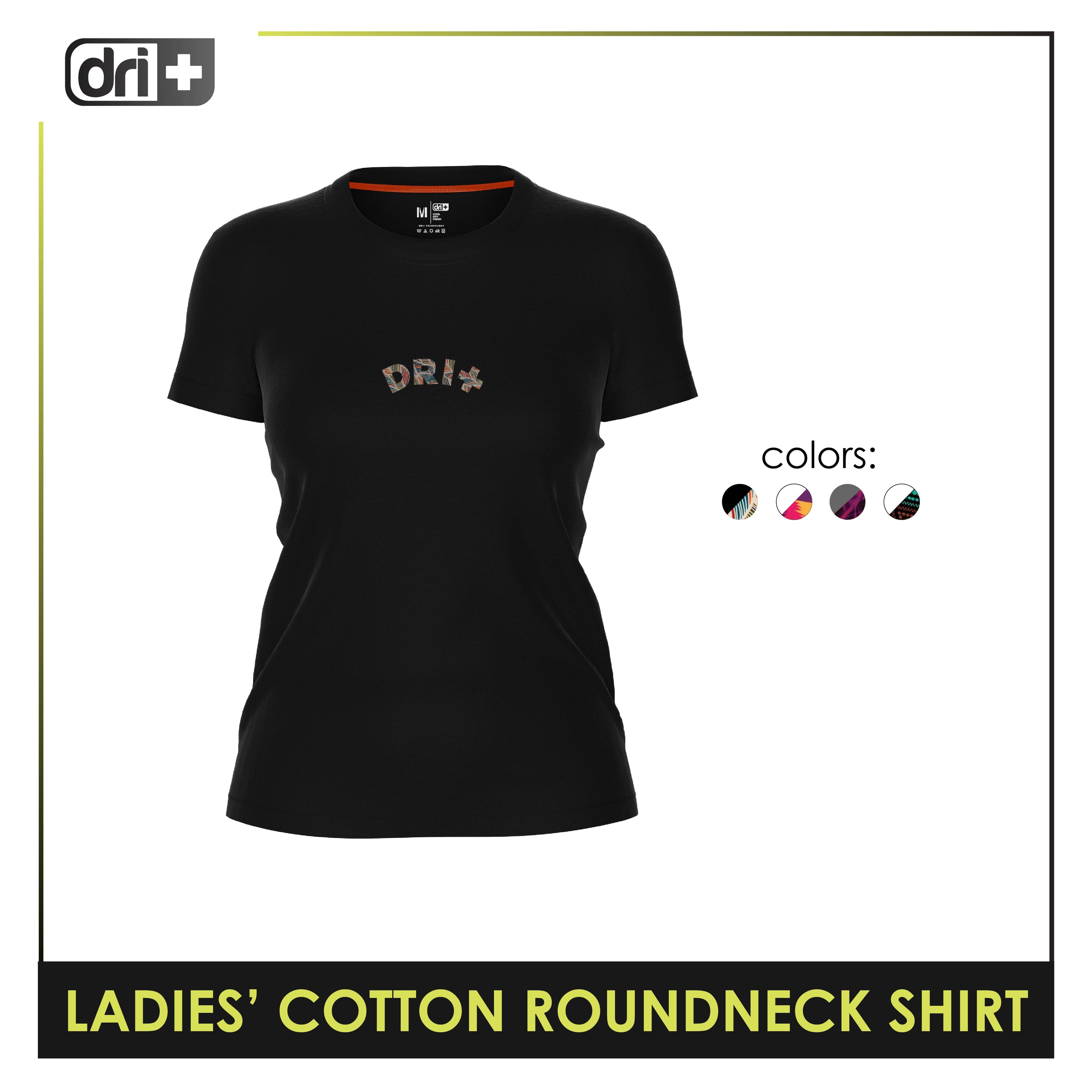 Dri Plus Ladies’ Anti-Odor Sweat Wicking Cotton+ Shirt 1 pc DULSR3403
