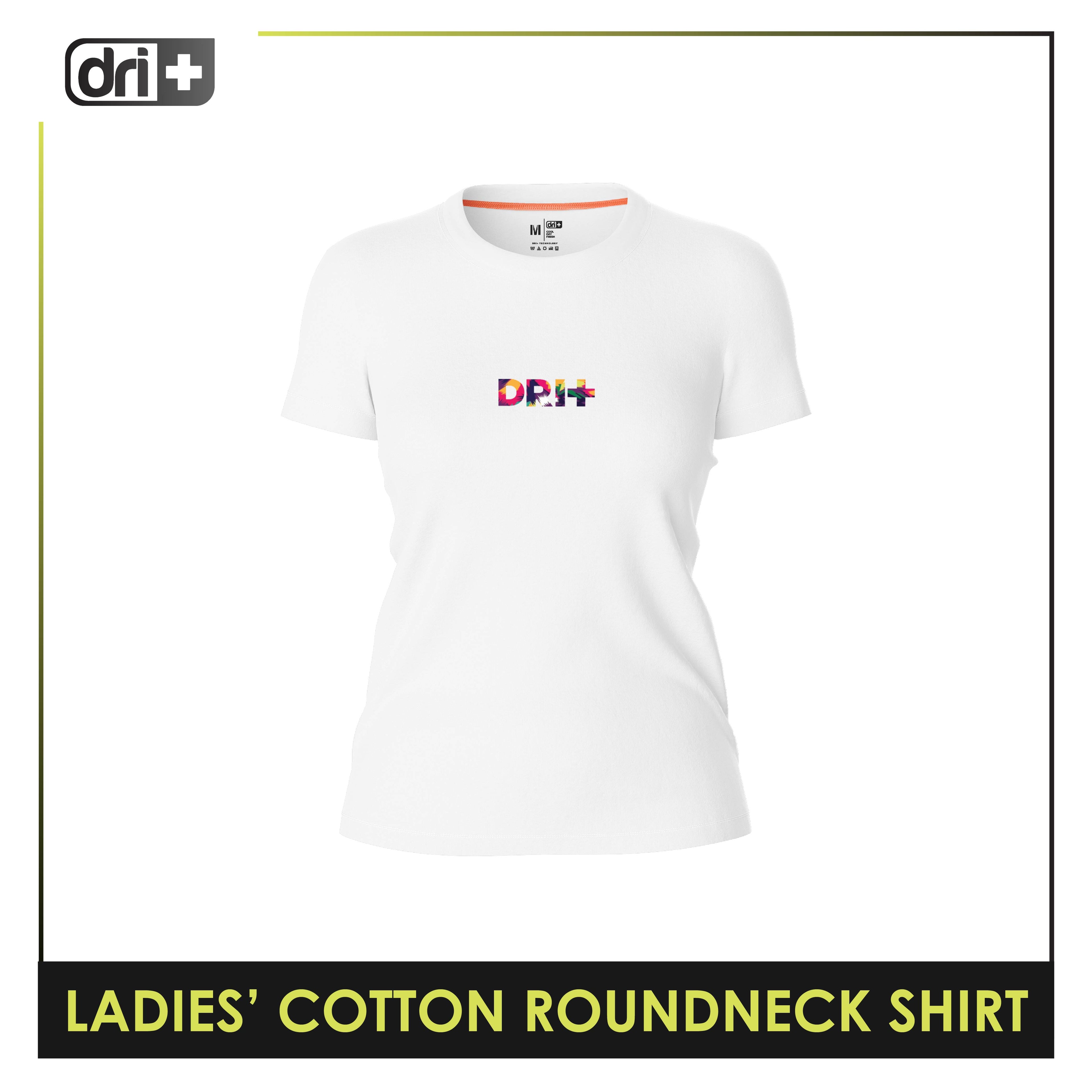 Dri Plus Ladies’ Anti-Odor Sweat Wicking Cotton+ Shirt 1 pc DULSR3403