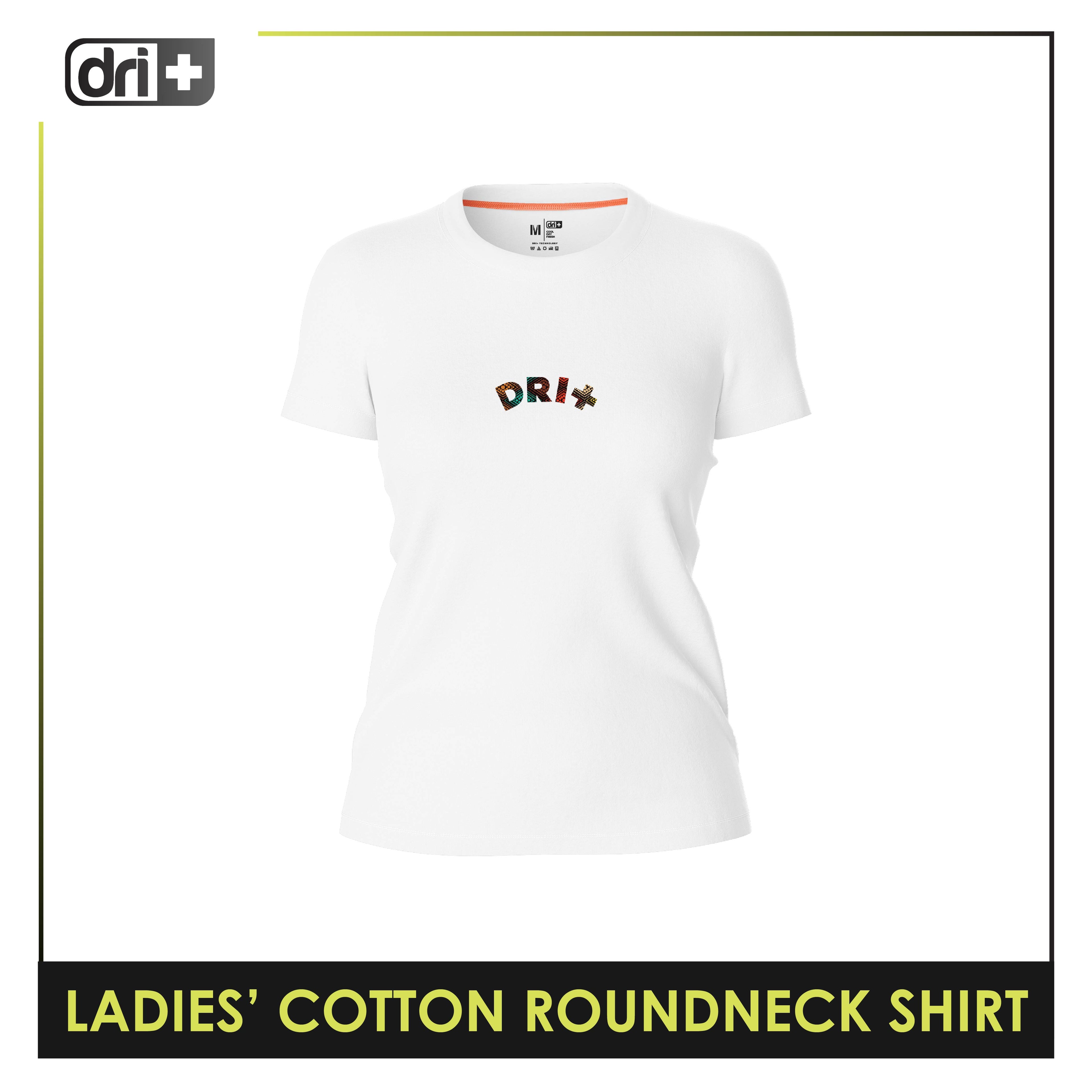 Dri Plus Ladies’ Anti-Odor Sweat Wicking Cotton+ Shirt 1 pc DULSR3403