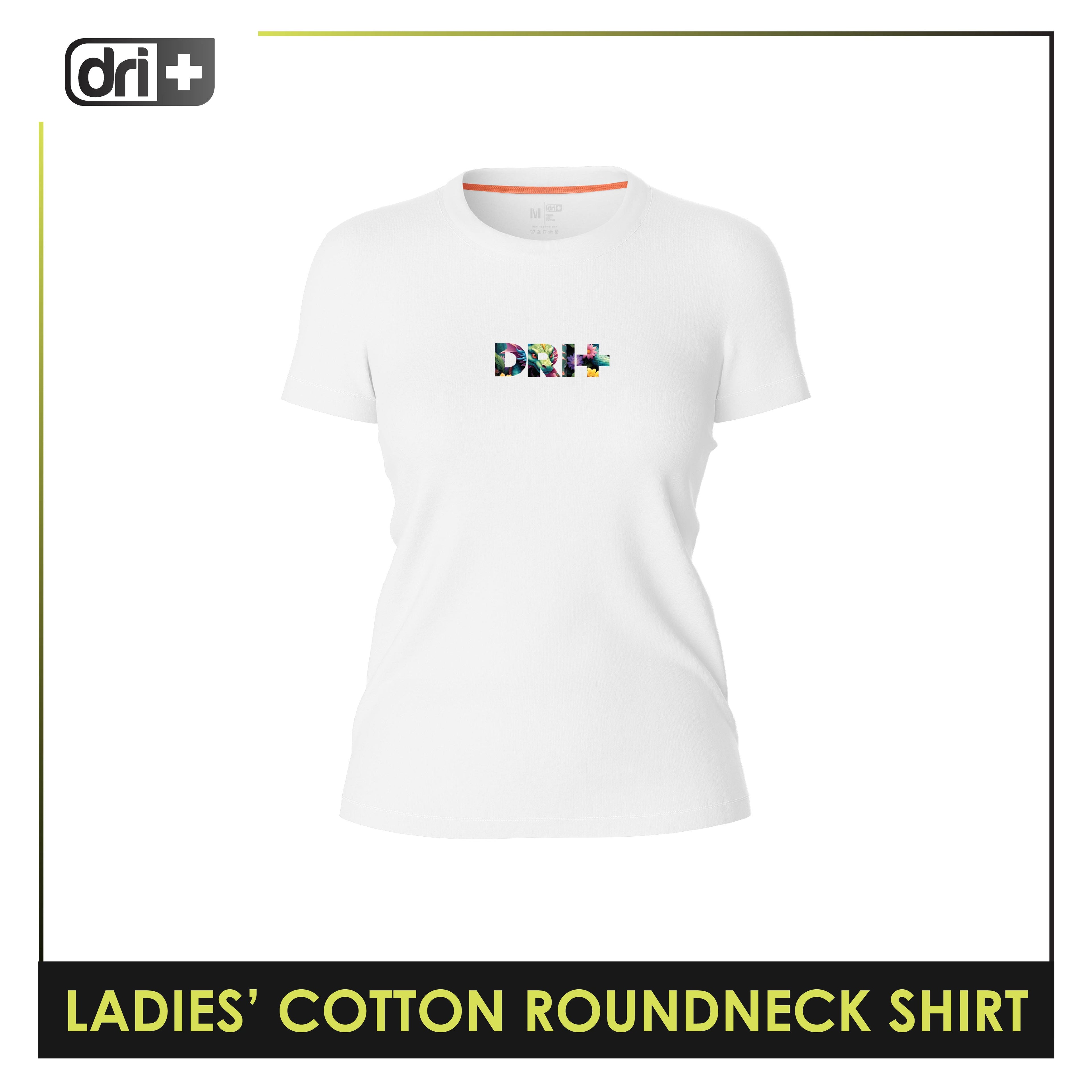 Dri Plus Ladies' Dragon Anti-Odor Sweat Wicking Cotton+ Shirt 1 pc DULSR4101