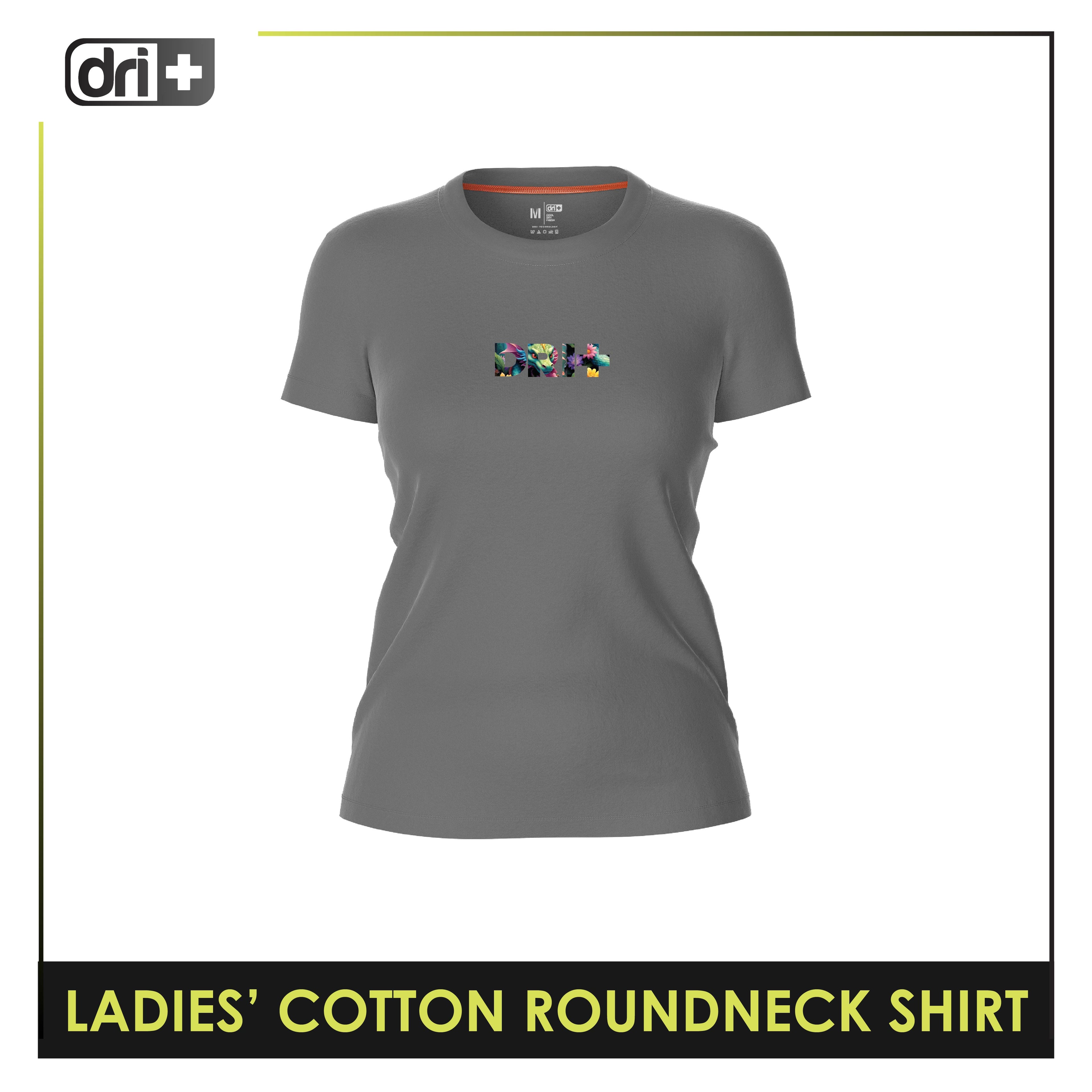 Dri Plus Ladies' Dragon Anti-Odor Sweat Wicking Cotton+ Shirt 1 pc DULSR4101