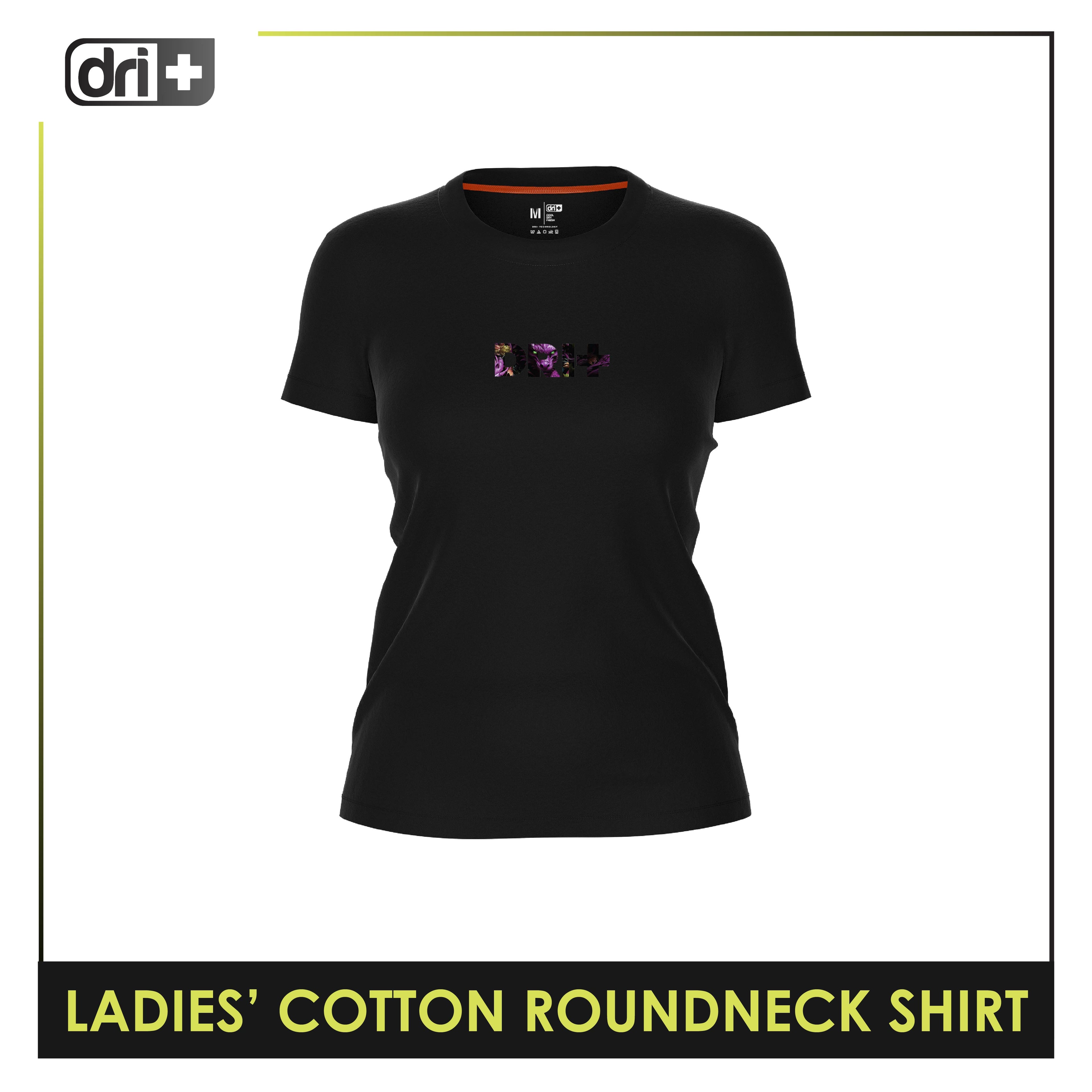 Dri Plus Ladies' Dragon Anti-Odor Sweat Wicking Cotton+ Shirt 1 pc DULSR4101