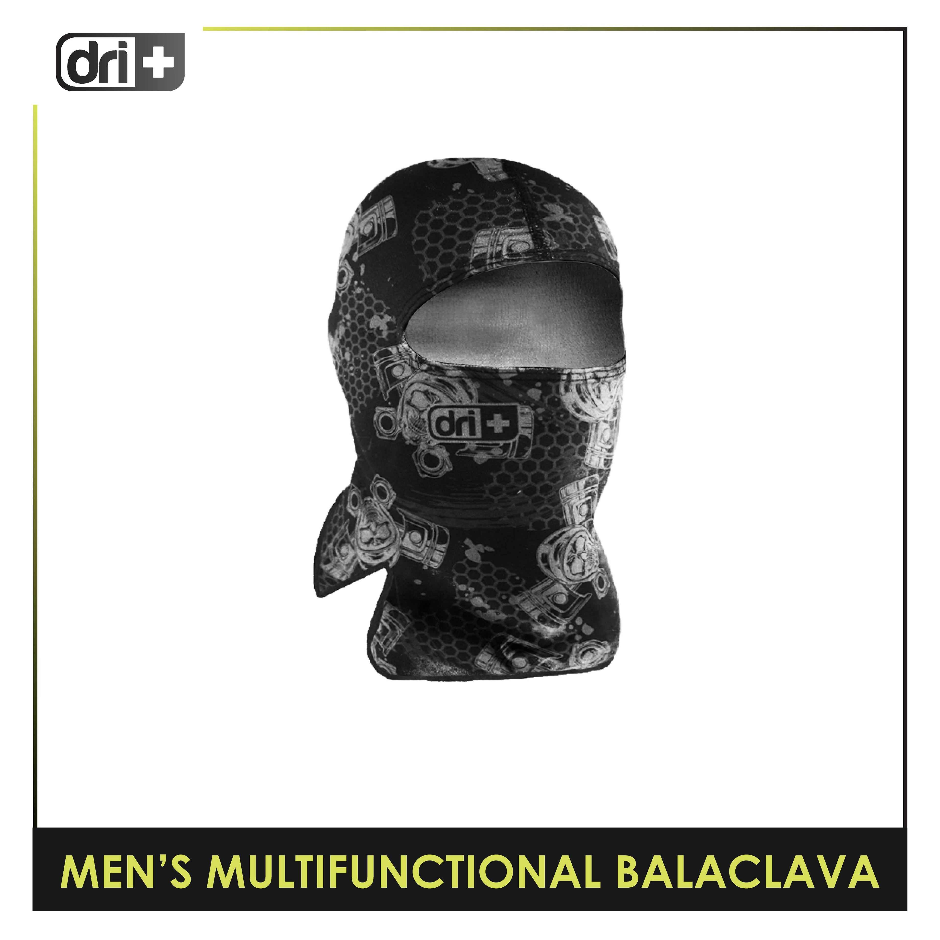 Dri Plus Men's Gray Engine Camouflaged Multifunctional Moisture Wicking Balaclava 1 piece DUMB517