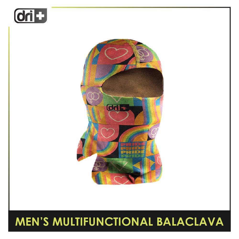 Dri Plus Men's Pride Washable Moisture Wicking Balaclava 1 piece DUMB4401