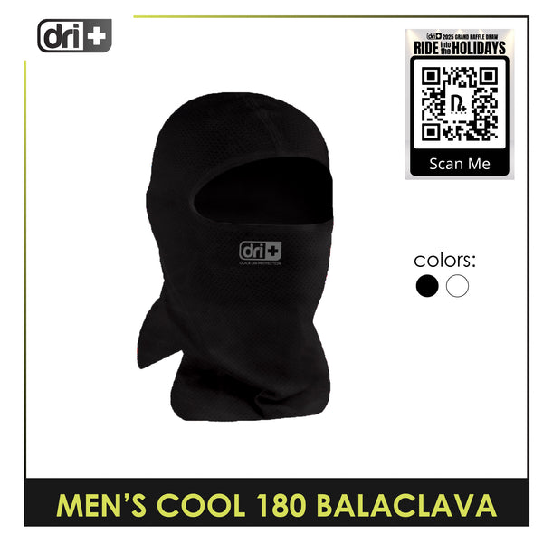 Dri Plus Men's Washable Moisture Wicking Balaclava Cool 180 1 piece DUMB4408