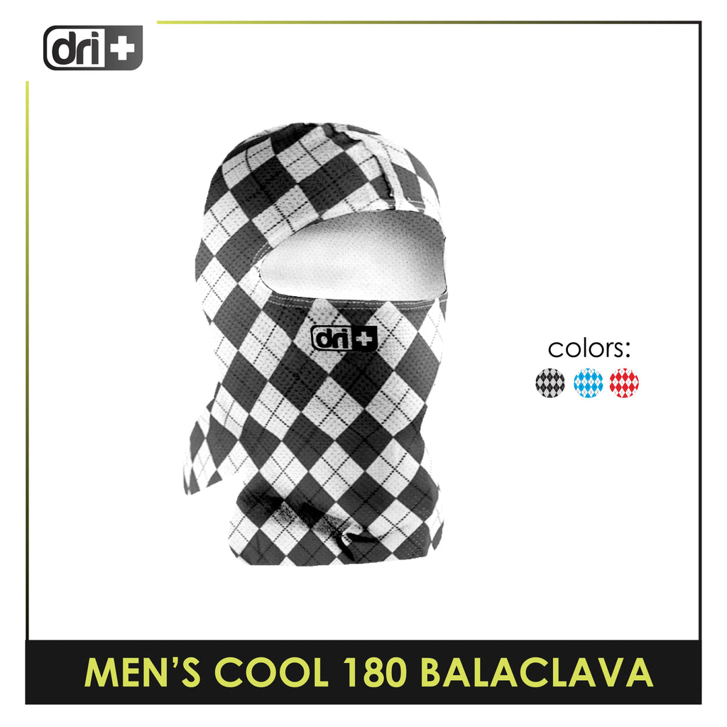 Dri Plus Men's Dapper Washable Moisture Wicking Balaclava Cool 180 1 piece DUMB516