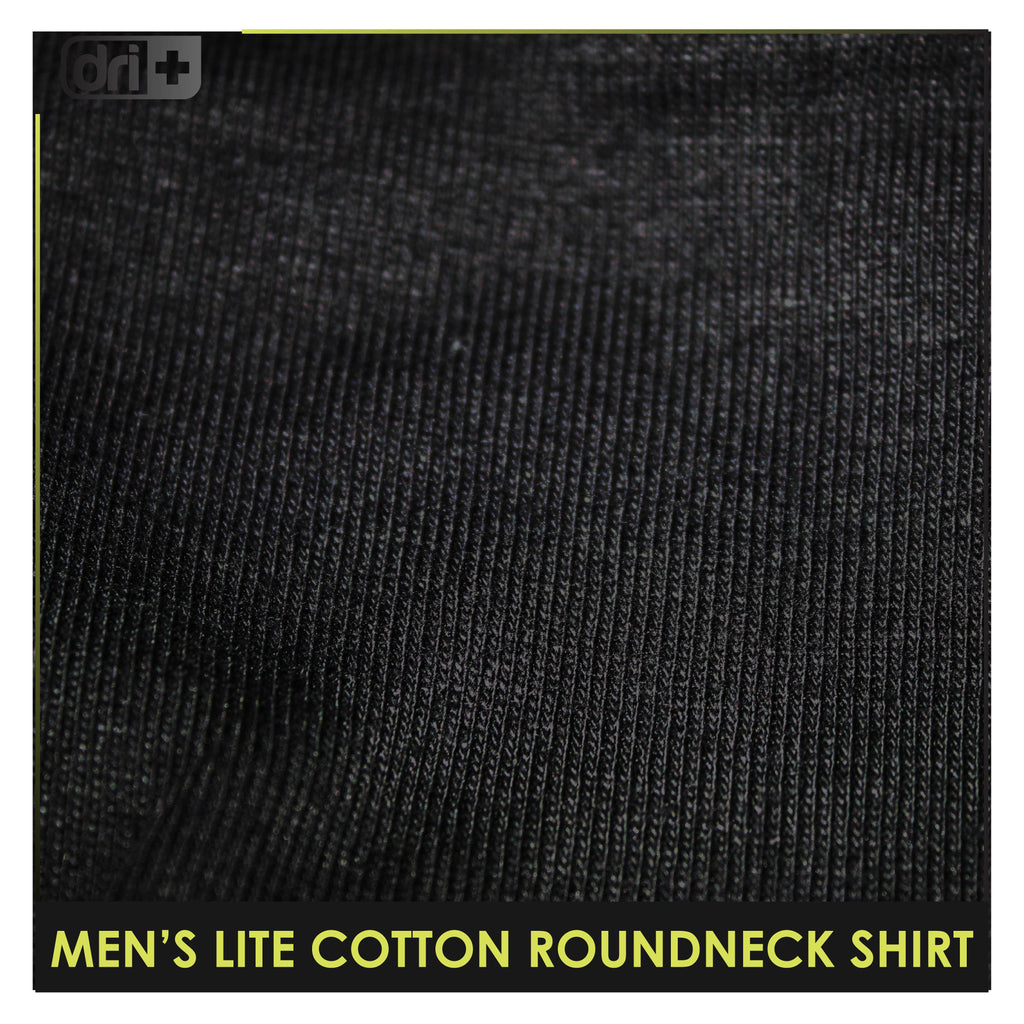 Dri Plus Men’s Doripurasu Anti-Odor Sweat Wicking Light Cotton Roundneck Shirt 1 piece DUMSRC5210
