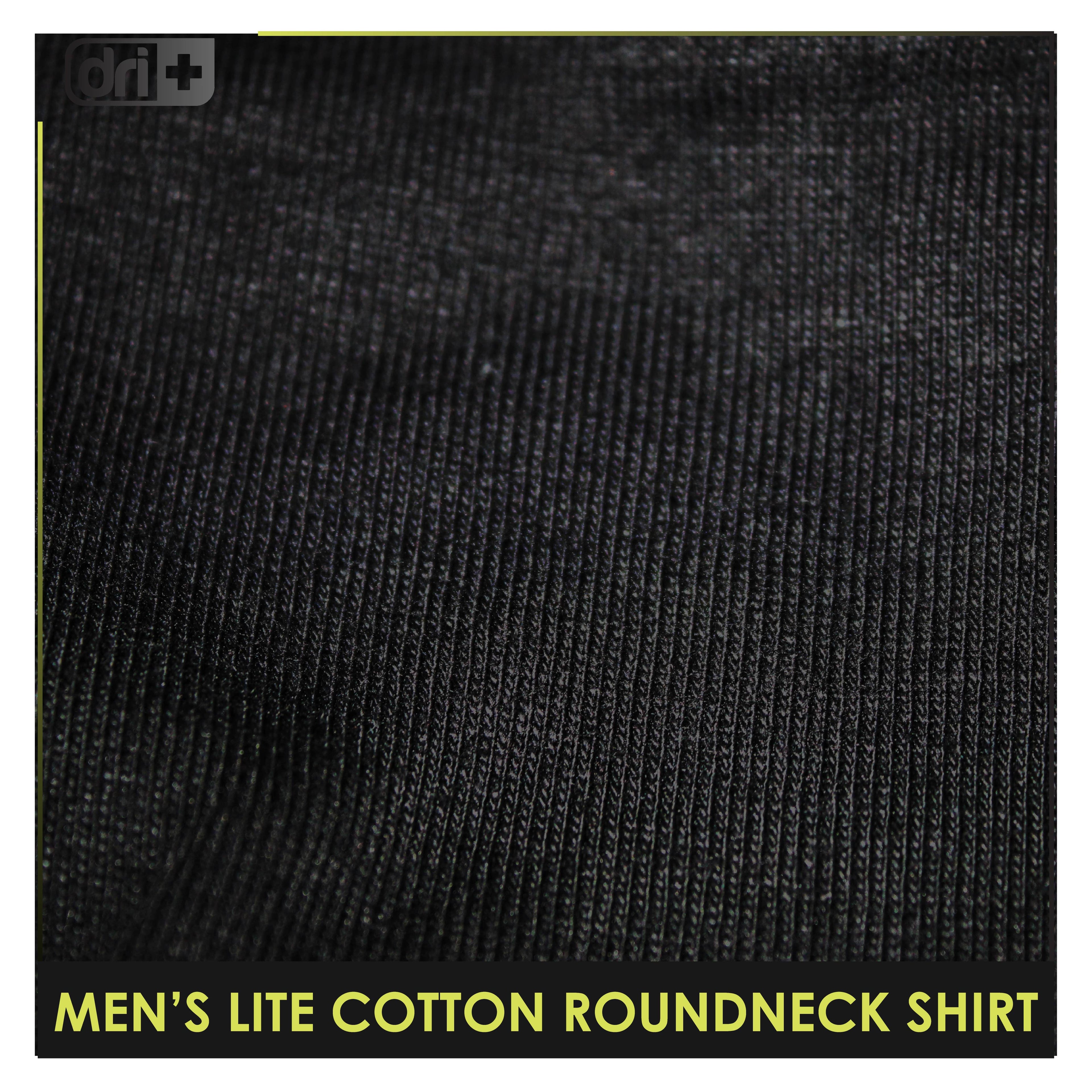 Dri Plus Men’s Doripurasu Anti-Odor Sweat Wicking Light Cotton Roundneck Shirt 1 piece DUMSRC5210