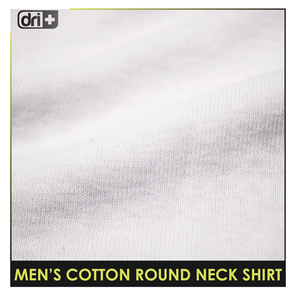 Dri Plus Men’s Doripurasu Anti-Odor Sweat Wicking Light Cotton Roundneck Shirt 1 piece DUMSRC5211