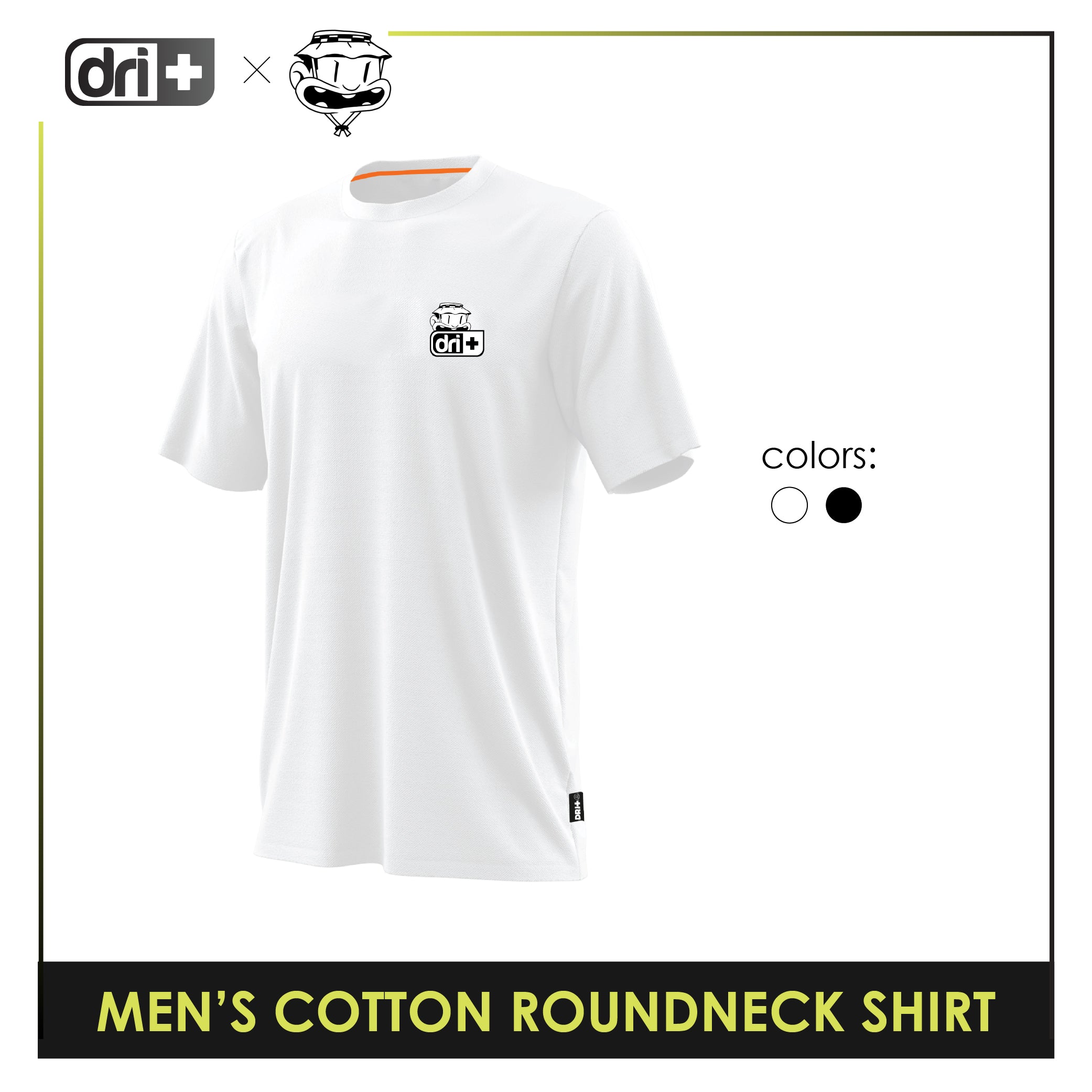 Dri Plus Men’s Baltek Collection Anti-Odor Sweat Wicking Cotton Roundneck Shirt 1 pc DUMSRC5218