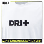 Dri Plus Men’s Anti-Odor Sweat Wicking Cotton Roundneck Shirt 1pc DUMSRC524
