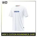 Dri Plus Men’s Anti-Odor Sweat Wicking Cotton Roundneck Shirt 1pc DUMSRC524