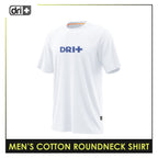 Dri Plus Men’s Anti-Odor Sweat Wicking Cotton Roundneck Shirt 1pc DUMSRC524