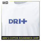 Dri Plus Men’s Anti-Odor Sweat Wicking Cotton Roundneck Shirt 1pc DUMSRC524