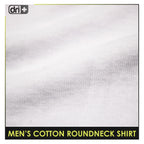 Dri Plus Men’s Anti-Odor Sweat Wicking Cotton Roundneck Shirt 1pc DUMSRC524