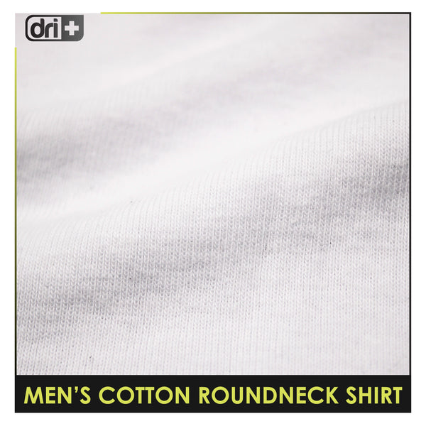 Dri Plus Men’s Anti-Odor Sweat Wicking Cotton Roundneck Shirt 1pc DUMSRC524