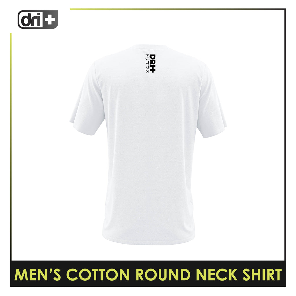 Dri Plus Men’s Doripurasu Anti-Odor Sweat Wicking Cotton Roundneck Shirt 1 piece DUMSRC525