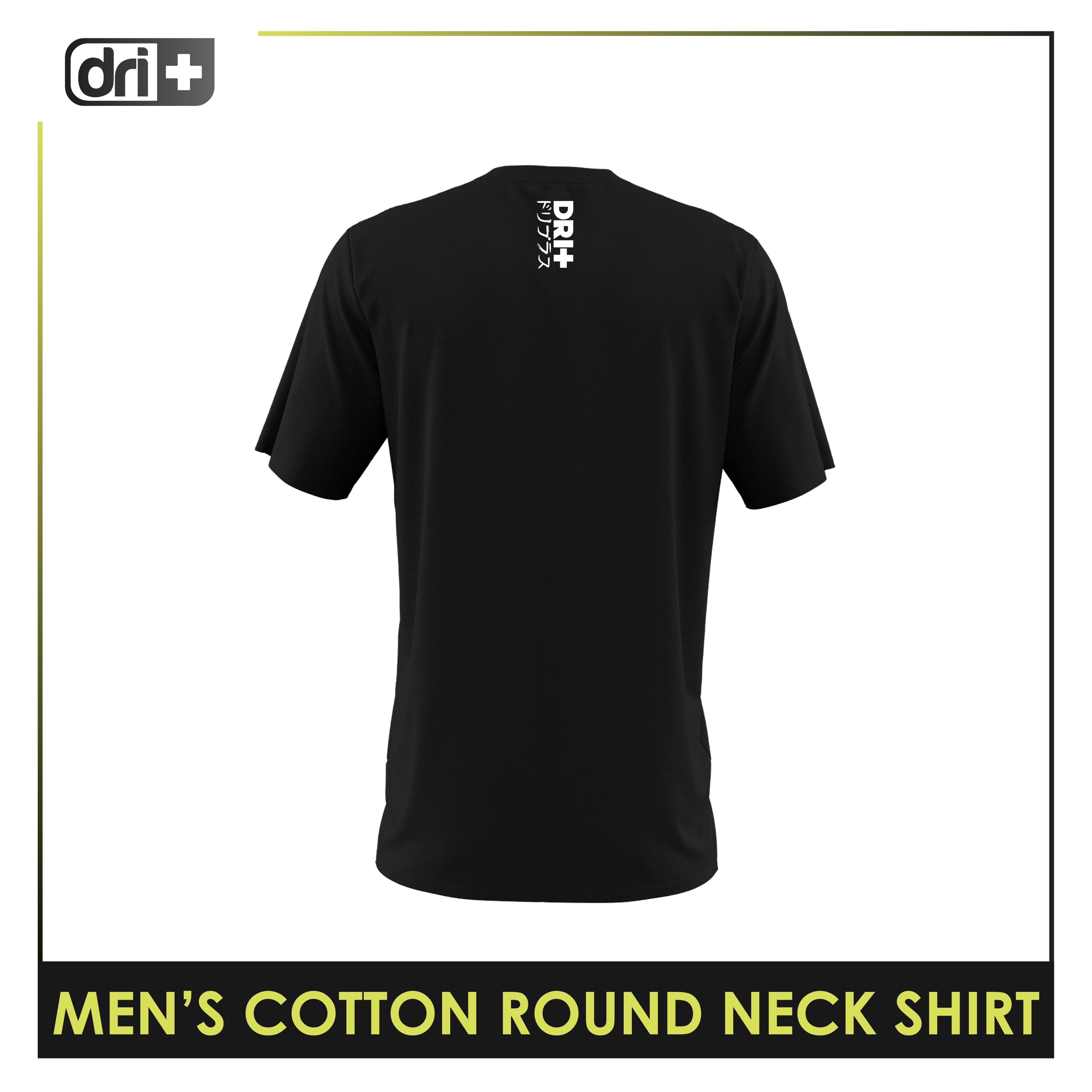 Dri Plus Men’s Doripurasu Anti-Odor Sweat Wicking Cotton Roundneck Shirt 1 piece DUMSRC525