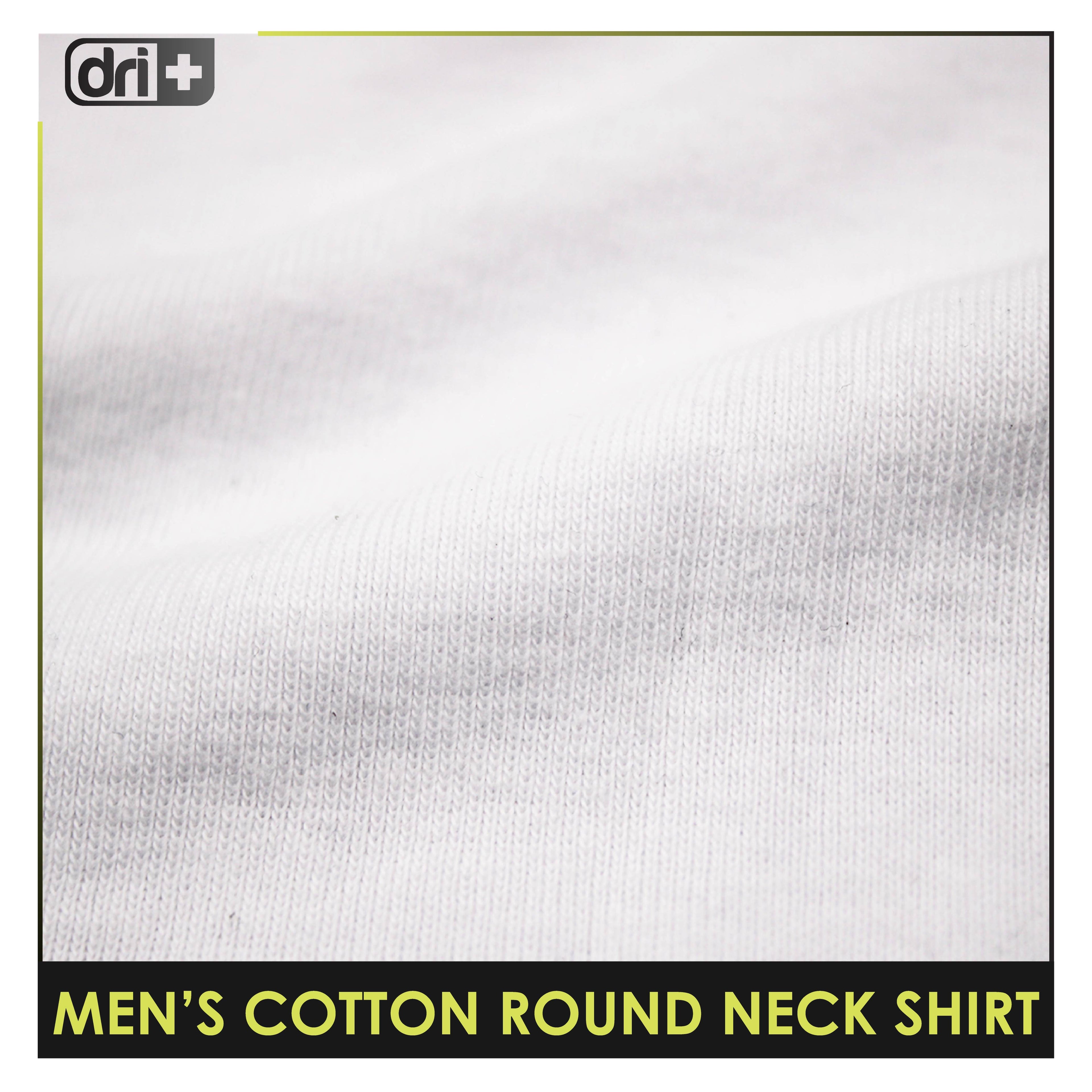 Dri Plus Men’s Doripurasu Anti-Odor Sweat Wicking Cotton Roundneck Shirt 1 piece DUMSRC525