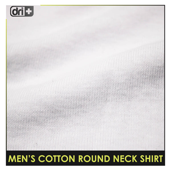 Dri Plus Men’s Doripuraso Anti-Odor Sweat Wicking Cotton Roundneck Shirt 1 piece DUMSRC525