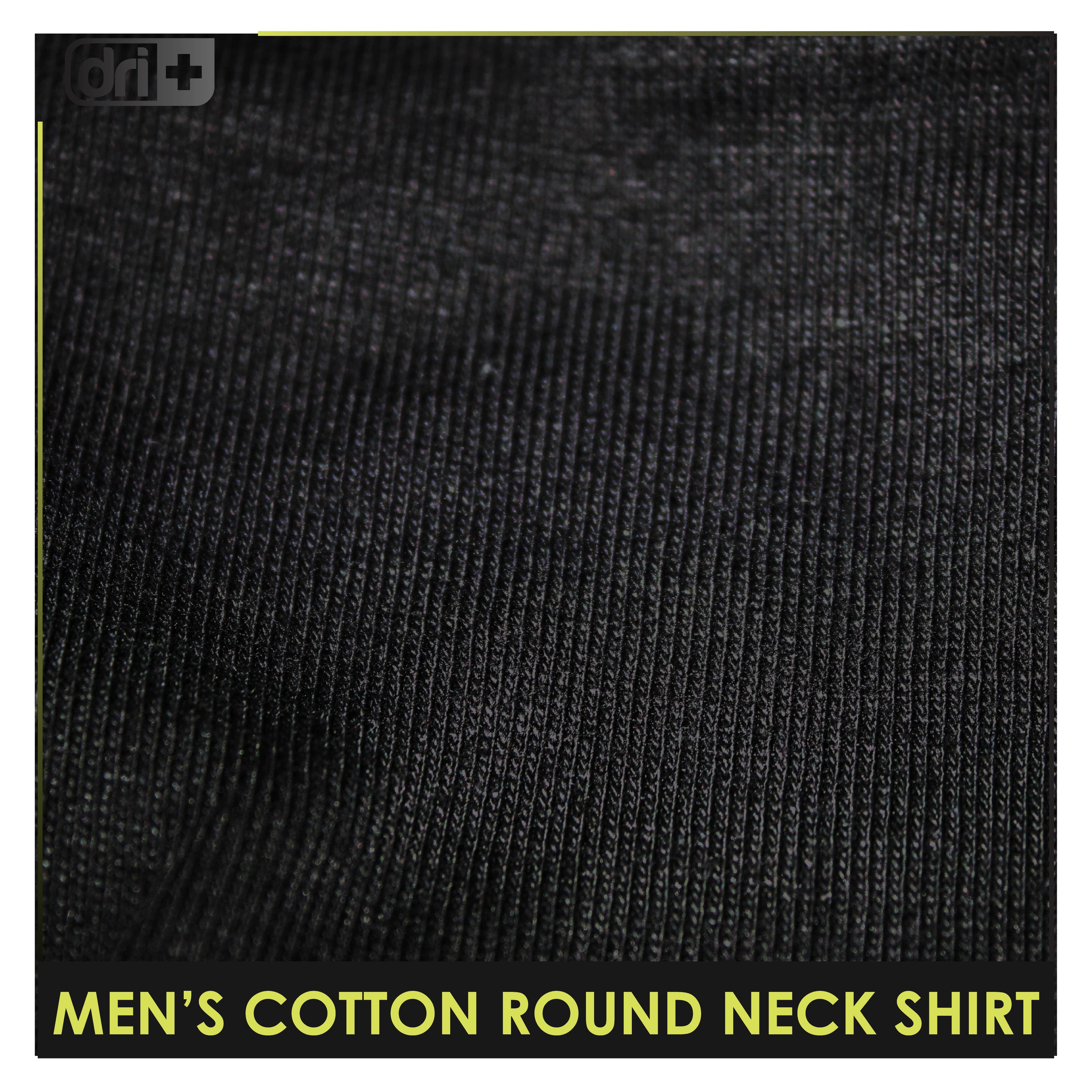 Dri Plus Men’s Doripurasu Anti-Odor Sweat Wicking Light Cotton Roundneck Shirt 1 piece DUMSRC529