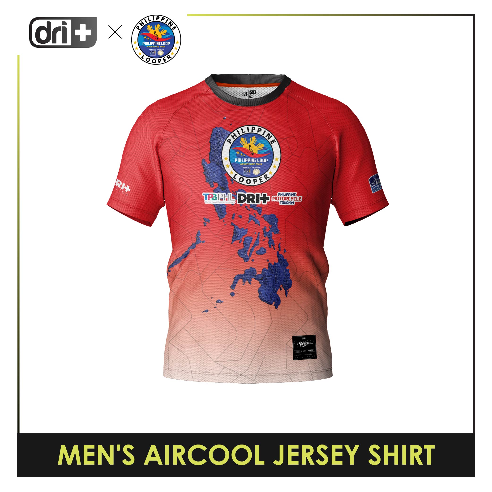 Dri Plus x Philippine Loop Men's Anti-Odor Sweat Wicking Dri Cool Shirt 1 pc DUMSRD4402