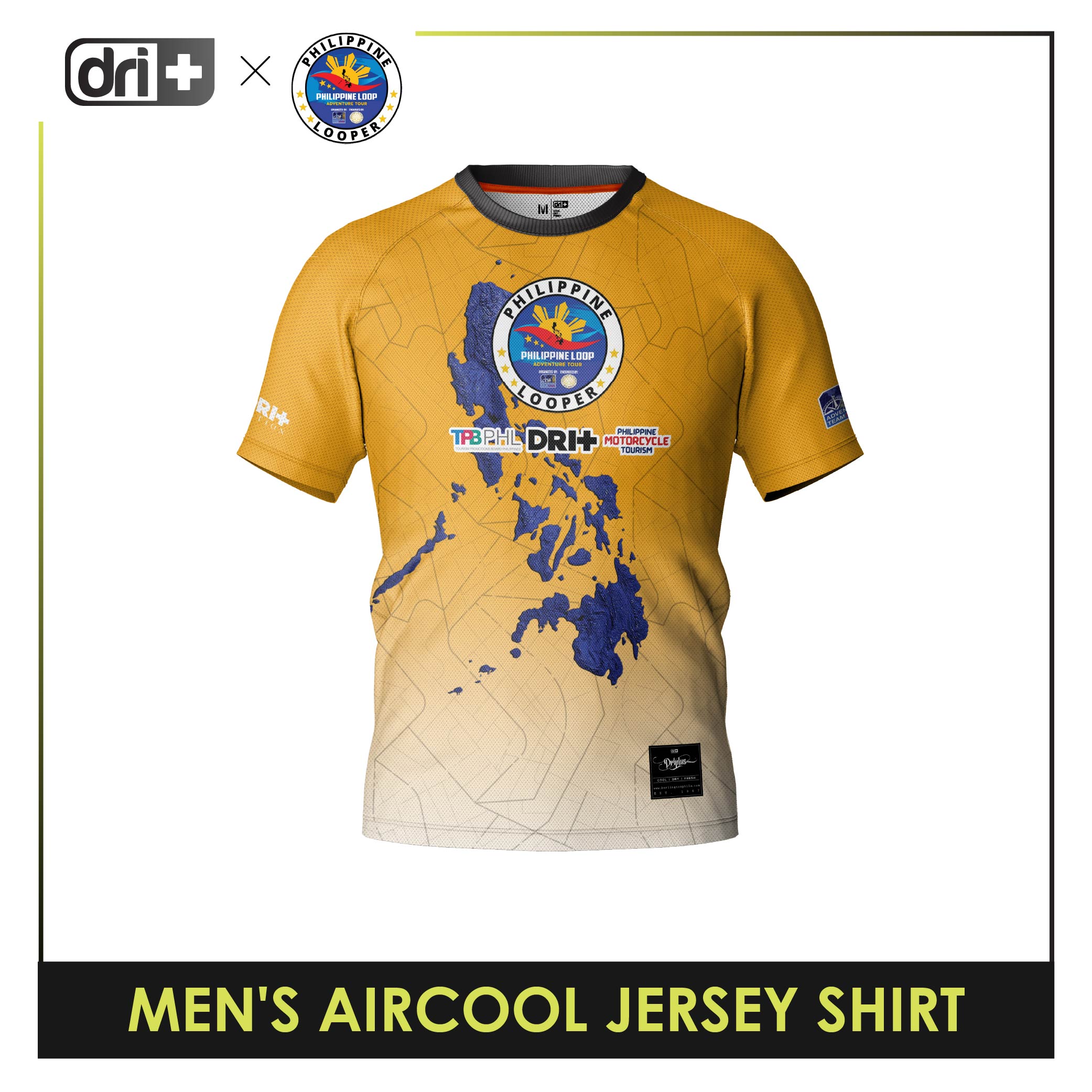 Dri Plus x Philippine Loop Men's Anti-Odor Sweat Wicking Dri Cool Shirt 1 pc DUMSRD4402
