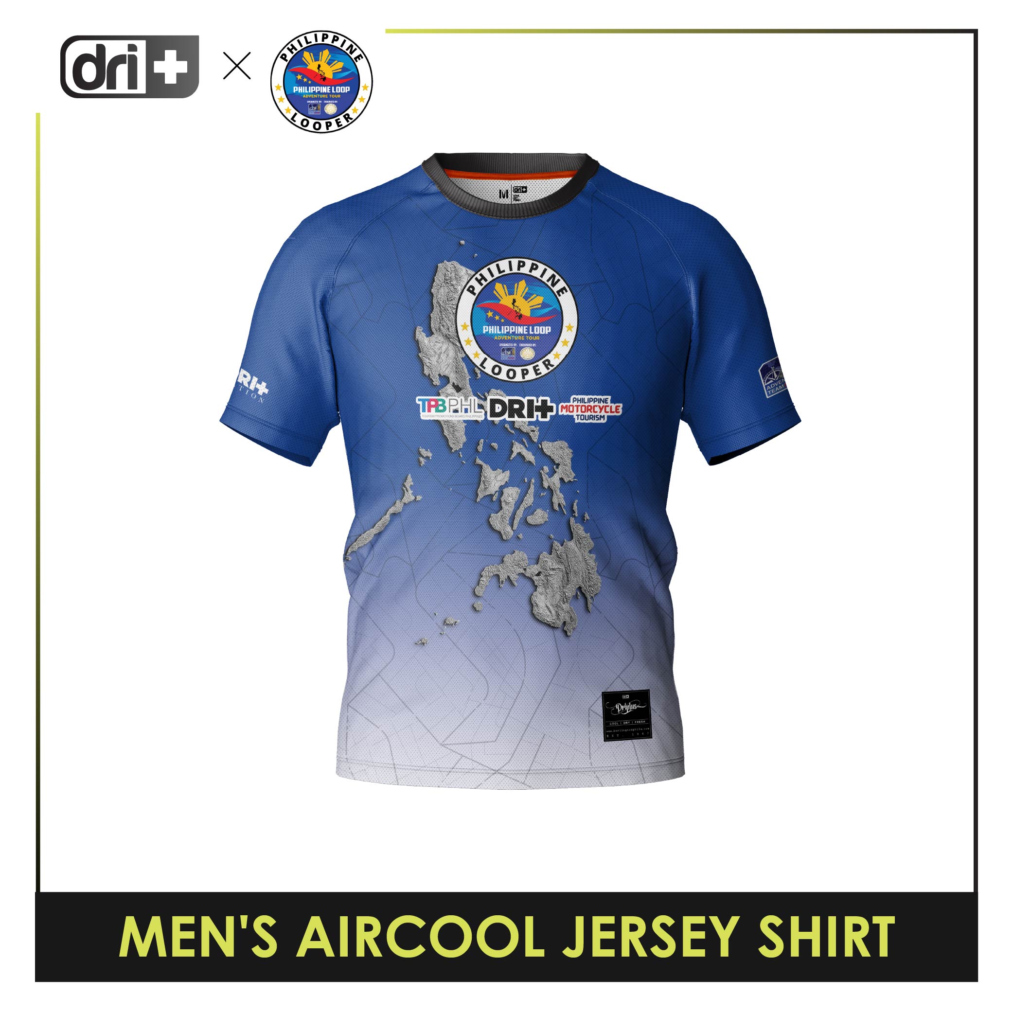 Dri Plus x Philippine Loop Men's Anti-Odor Sweat Wicking Dri Cool Shirt 1 pc DUMSRD4402