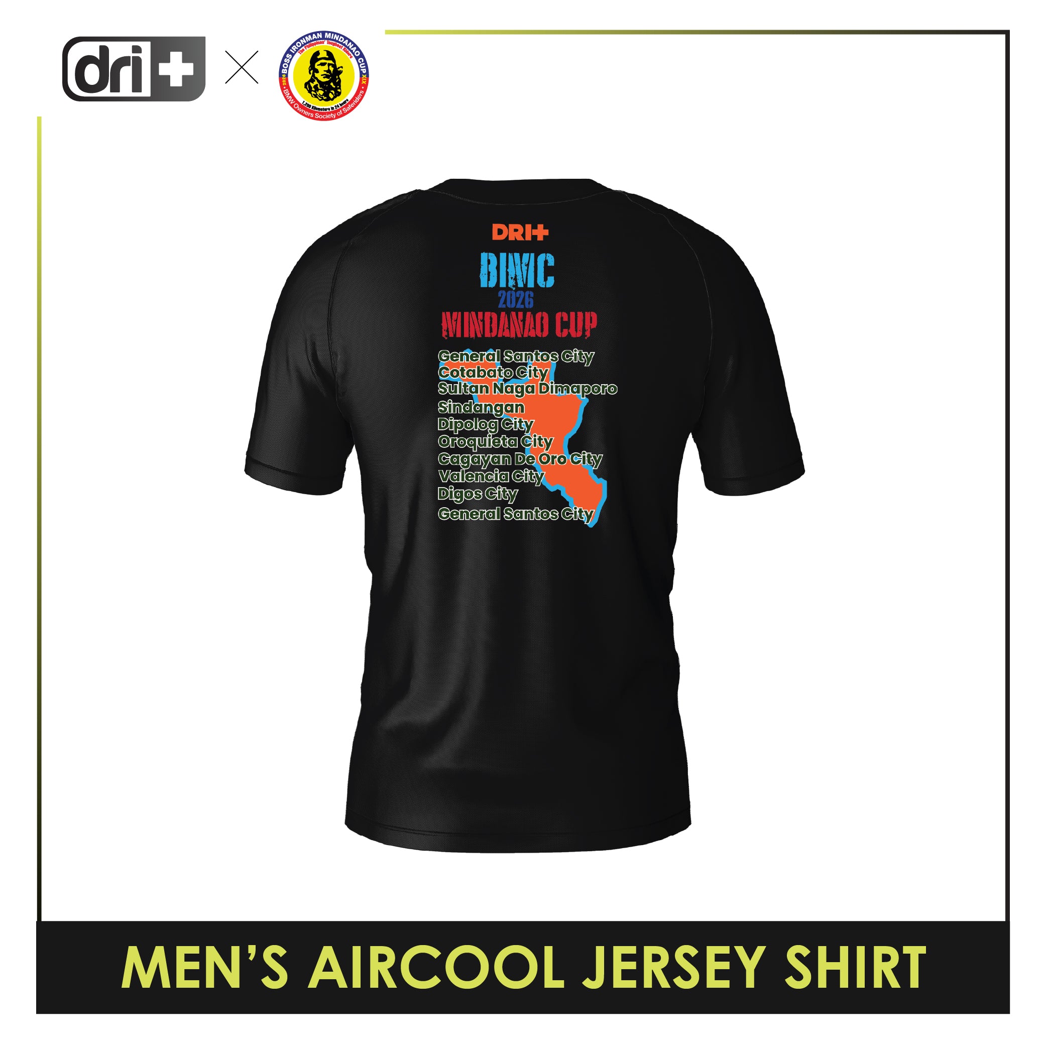 Dri Plus x BIMC Mindanao Cup Men's Anti-Odor Sweat Wicking Jersey Shirt 1 pc EMDSRBIMC