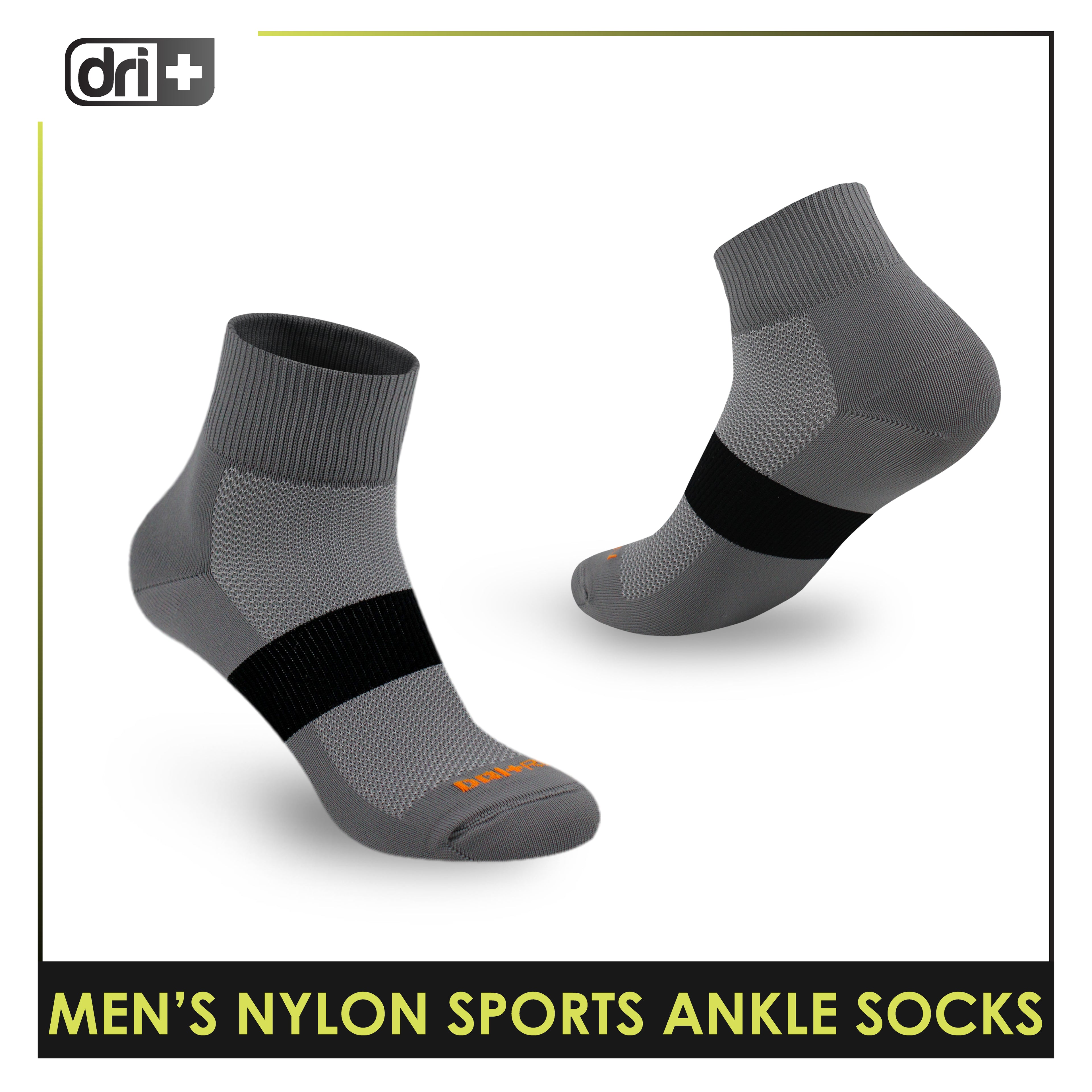 Dri Plus Run Men’s Nylon Sports Ankle Socks 1 pair in 1 pack EMNANAS