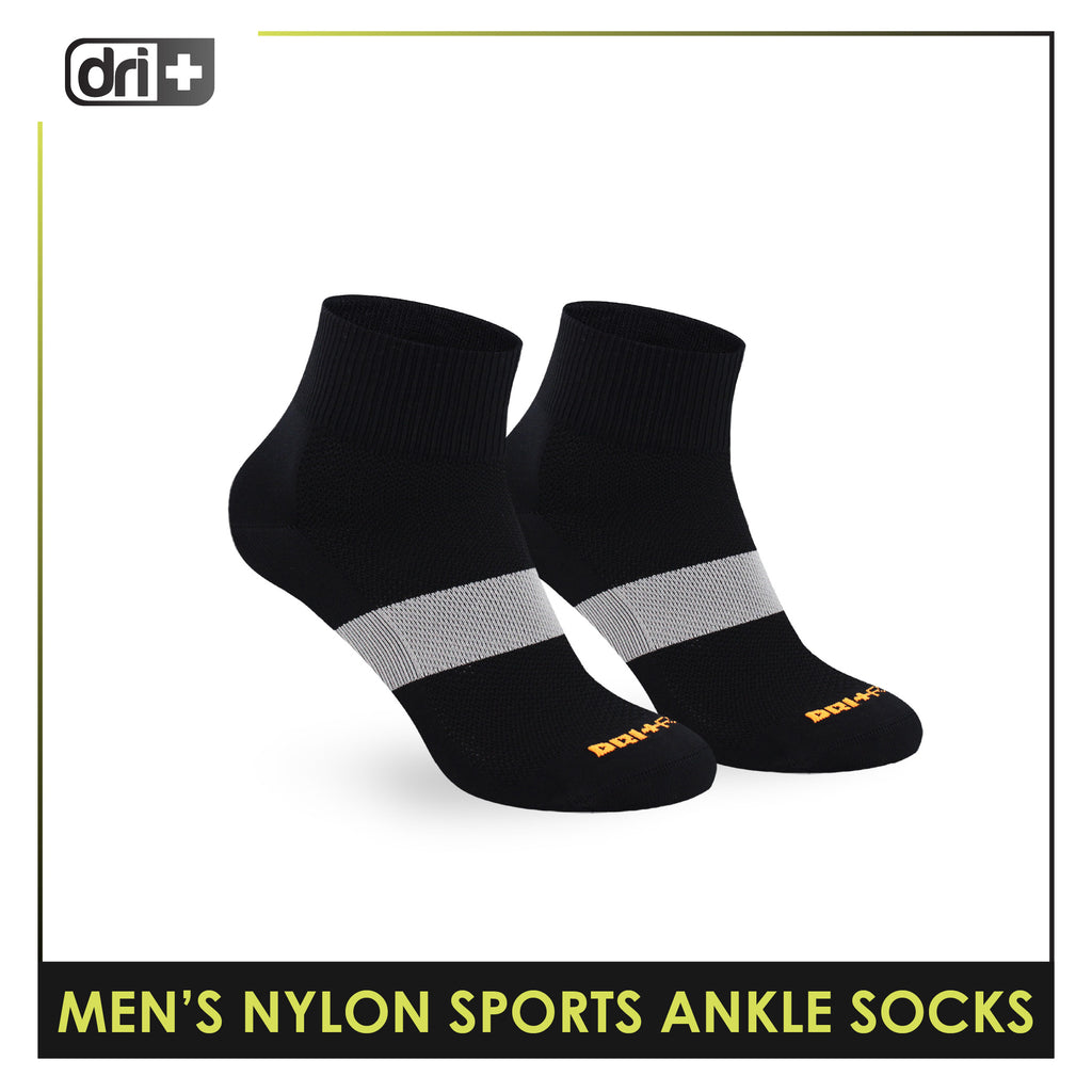 Dri Plus Run Men’s Nylon Sports Ankle Socks 1 pair in 1 pack EMNANAS