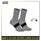 Dri Plus Run Men’s Nylon Sports Crew Socks 1 pair in 1 pack EMNANCS