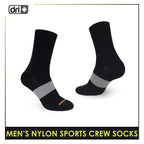 Dri Plus Run Men’s Nylon Sports Crew Socks 1 pair in 1 pack EMNANCS