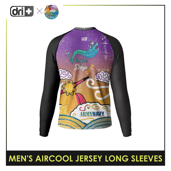 Dri Plus x ArmyNavy Vespa Pilipinas Men's Vespa Days Aircool Jersey Long Sleeve 1 pc EVUMSRL1