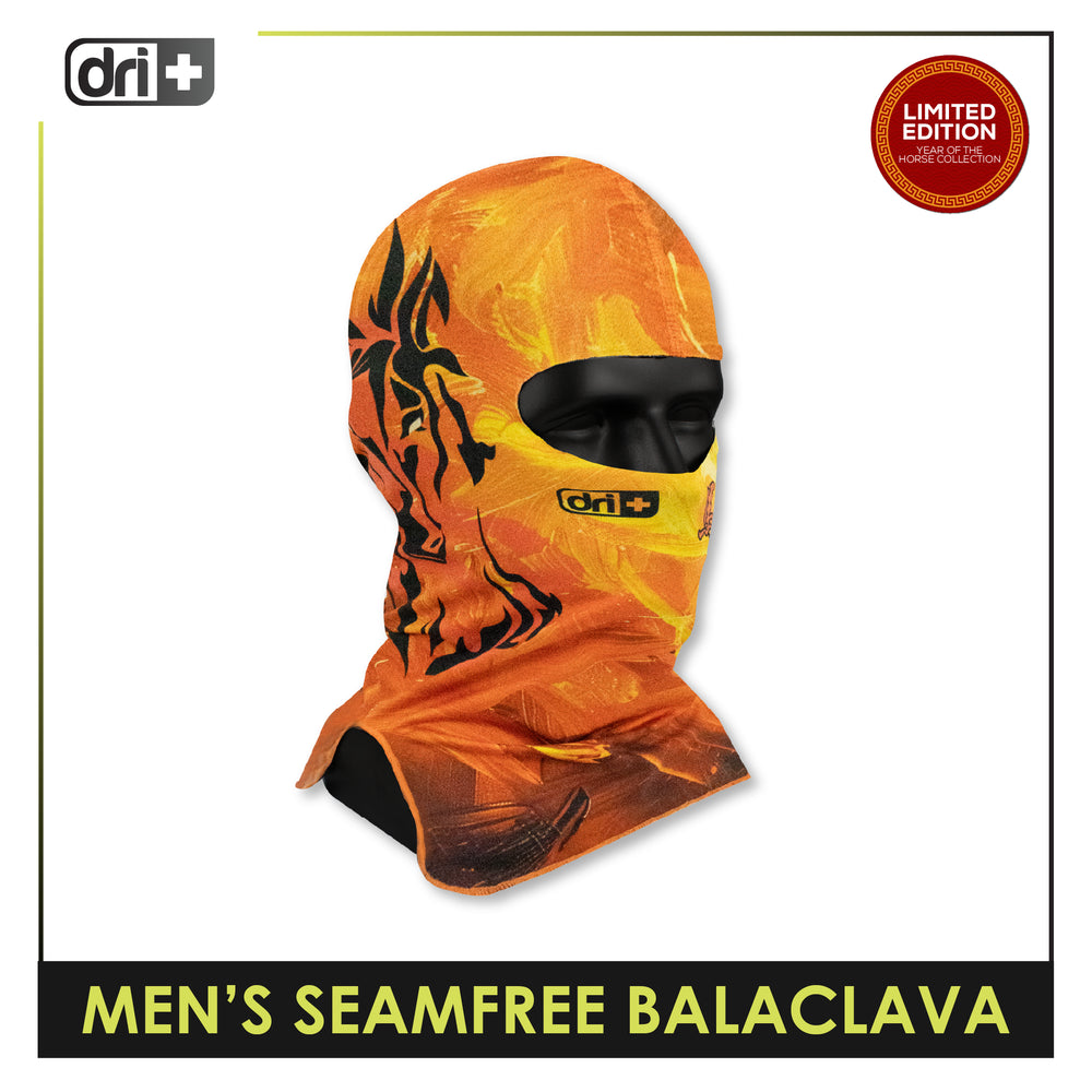 Dri Plus Men’s Fire Horse 2026 Seamfree Washable Moisture Wicking Balaclava 1 piece DUMBS611