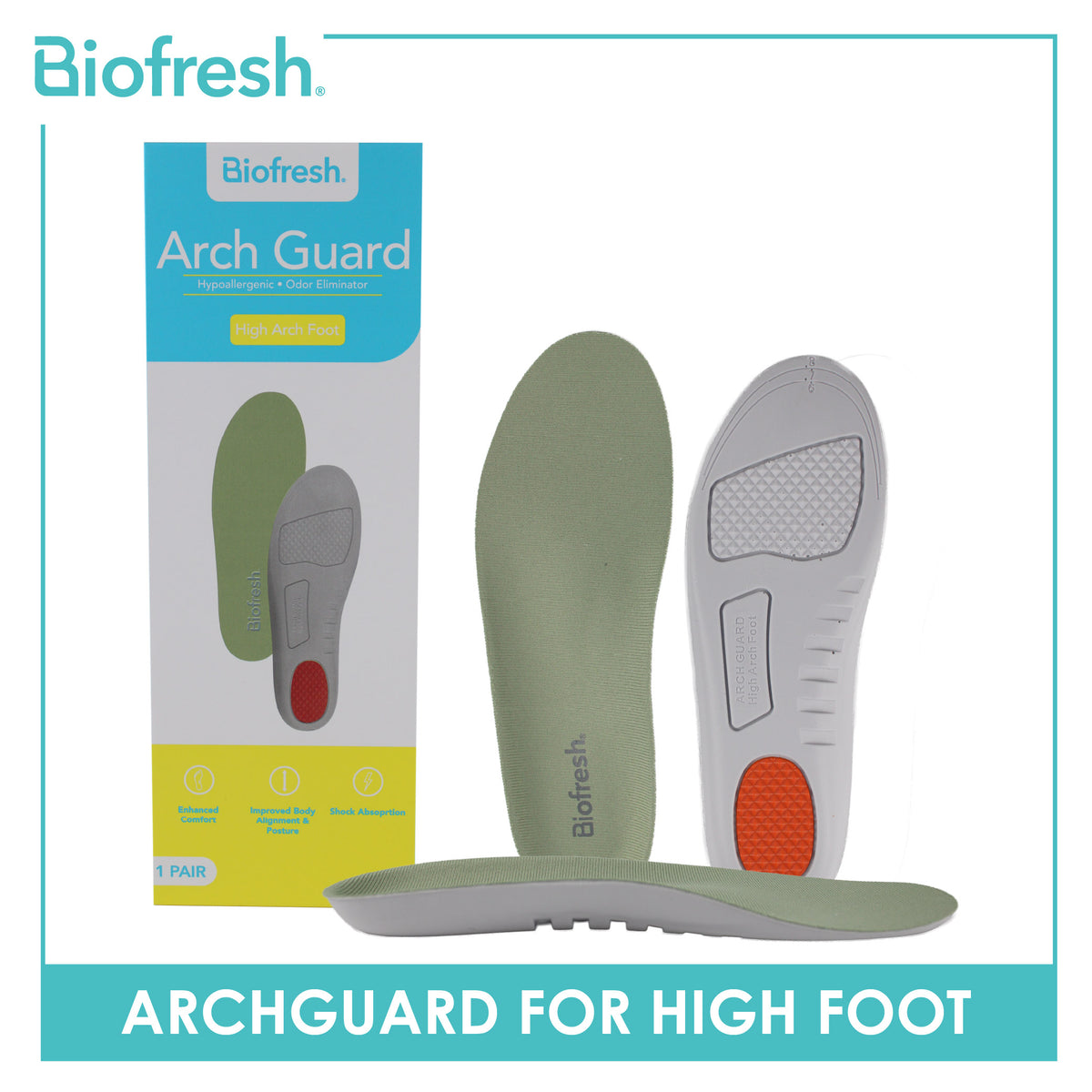 Insole Support Guard Biofresh Arch Guard Insole for High Foot 1 pair FLAGH / FMAGH ...