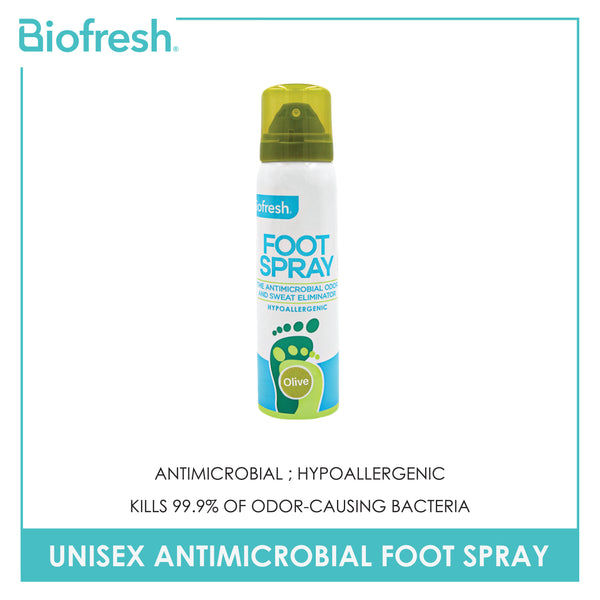 Biofresh Ladies' Olive Antimicrobial Foot Spray  FLFS01